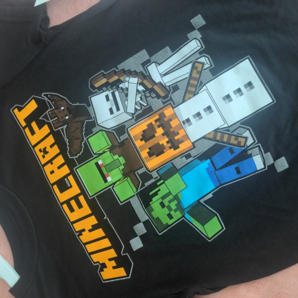 Minecraft boys Halloween tee